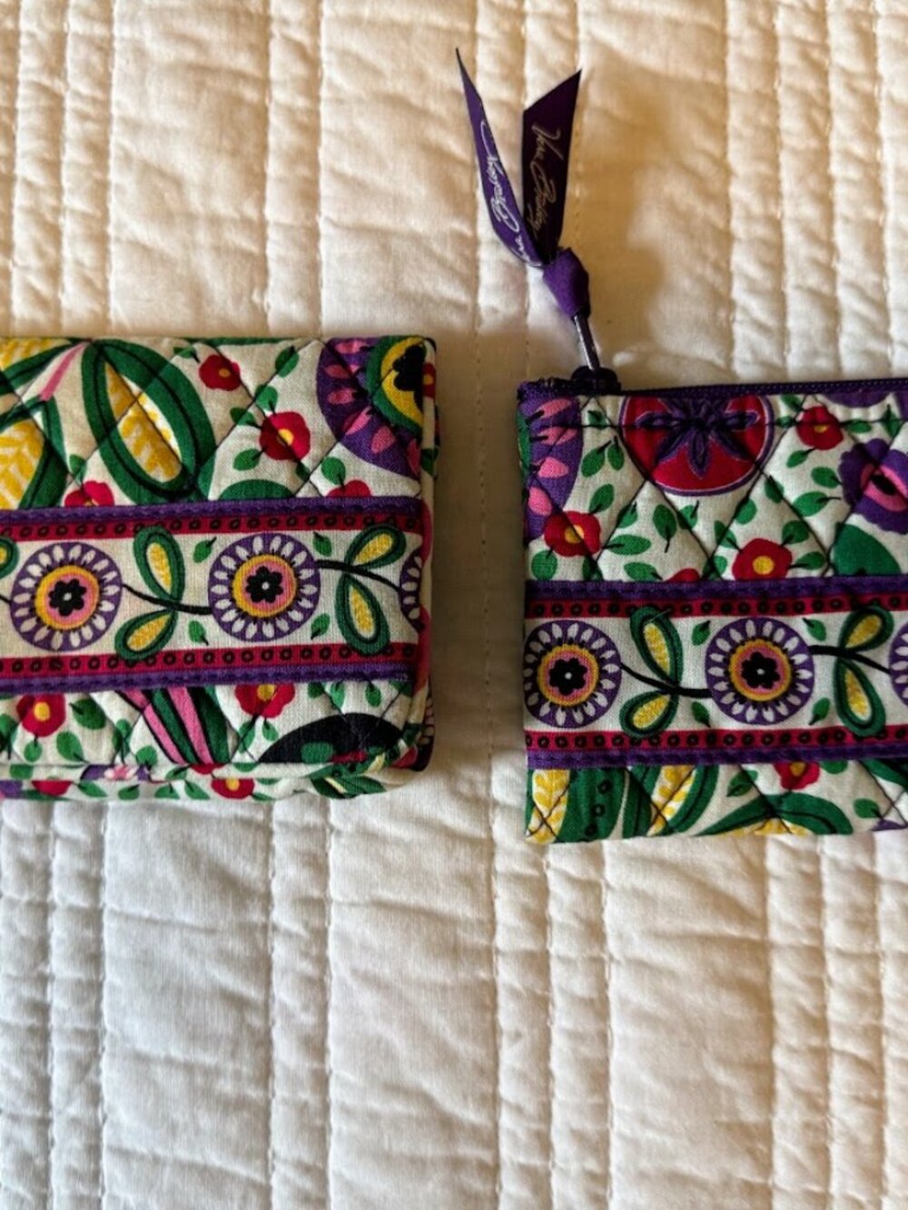 Vera Bradley Viva La Vera Wallet and Coin Purse Set